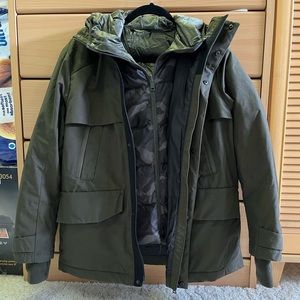 Japan Global Work military green 3-in-1 jacket